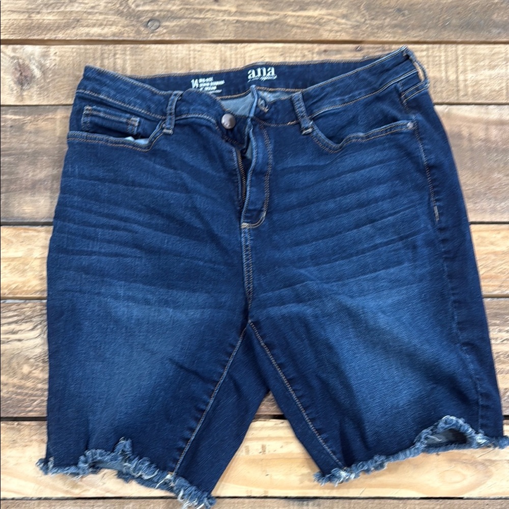 a.n.a Dark Blue Denim Shorts